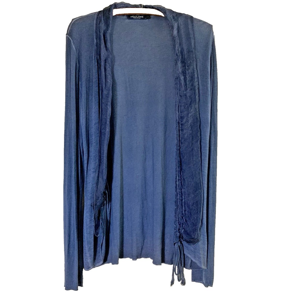 NEXTTIME‎  Cardigan Women Sweater Sz-L )Made In Italy VISCOSE Blend Lightweight